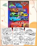 Disney Cars McQueen Coloring Pages for Boys - Printable PDF