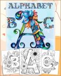 Floral Alphabet Coloring Pages - Printable PDF