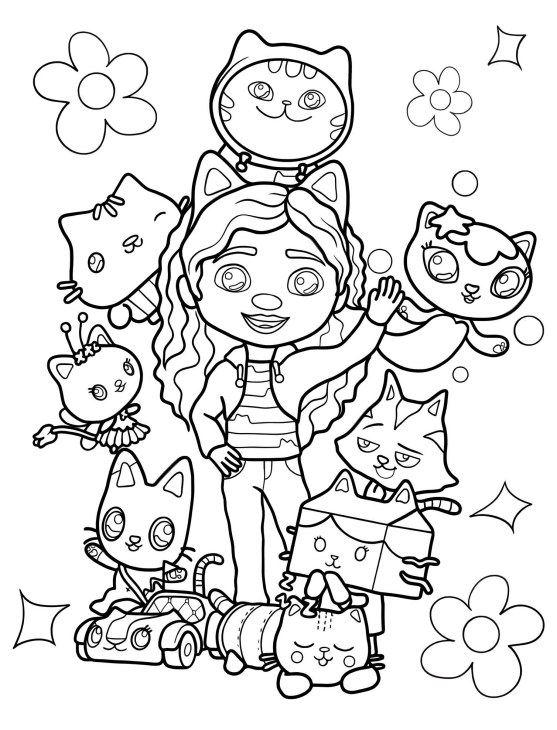 Gabby’s Dollhouse Dibujos Para Colorear - Imprimir PDF Gabby’s Dollhouse Dibujos Para Colorear - Imprimir PDF