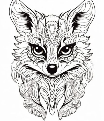 Mandala Lemurs Coloring Pages for Adults - Printable PDF