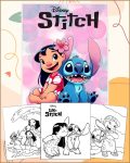 Lilo and Stitch Disney Coloring Pages for Kids - Printable PDF