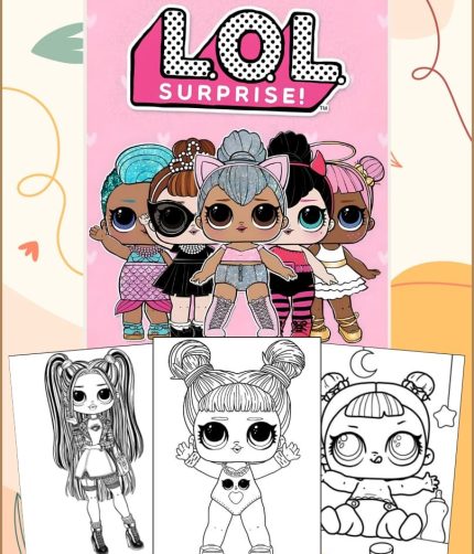 Lol Doll Coloring Pages for Girls - Printable PDF