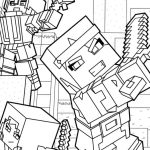 Best Minecraft and Roblox Coloring Page Printable