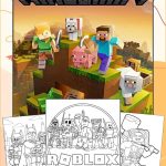Best Minecraft and Roblox Coloring Page Printable
