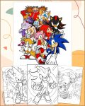 Sonic's Gang Coloring Pages - Printable PDF