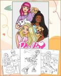 Barbie Coloring Pages for Girls - Printable PDF