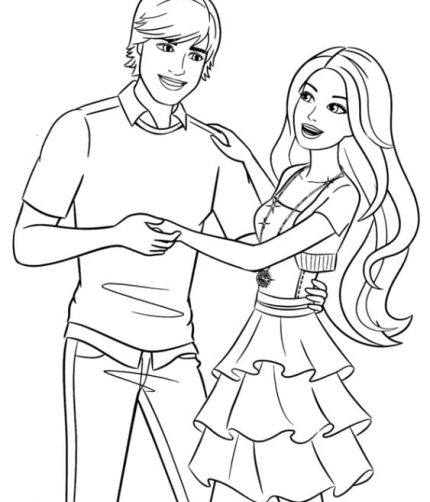 Barbie Dibujos Para Colorear Para Niños - Imprimir PDF
