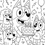 22 Bluey Coloring Pages for Kids - Printable PDF