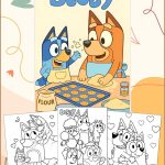 22 Bluey Coloring Pages for Kids - Printable PDF