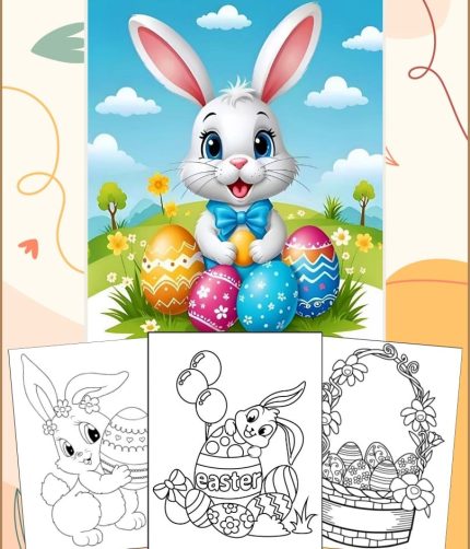 Easter Coloring Pages for Kids - Printable PDF