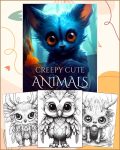 Cute Fantasy Animals Coloring Pages - Printable PDF