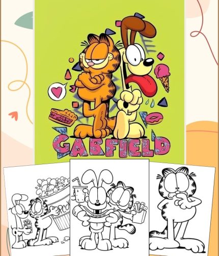 45 Garfield Coloring Pages for Kids - Printable PDF