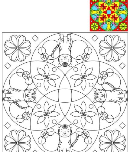 Mandala Printable Coloring Pages for Adults