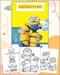 Minions Coloring Pages - Printable PDF