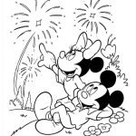 Minnie and Mickey Mouse Coloring Pages for Kids Printable PDF