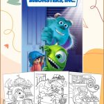 Monsters Inc Coloring Pages for Kids - Printable PDF