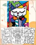 Romero Britto Coloring Pages for Kids - Printable PDF