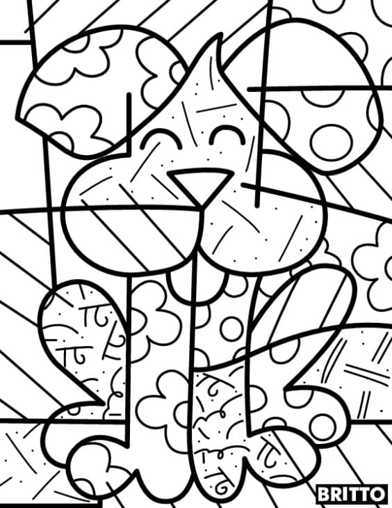 Romero Britto Coloring Pages for Kids - Printable PDF Romero Britto Coloring Pages for Kids - Printable PDF