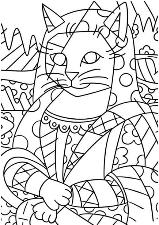 Romero Britto Coloring Pages for Kids - Printable PDF Romero Britto Coloring Pages for Kids - Printable PDF