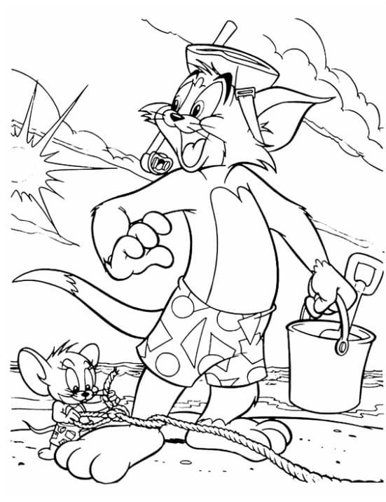 Tom e Jerry Coloring Pages for Kids Printable PDF Tom e Jerry Coloring Pages for Kids Printable PDF