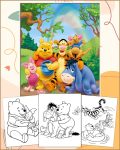 40 Winnie the Pooh Coloring Pages for Kids - Printable PDF