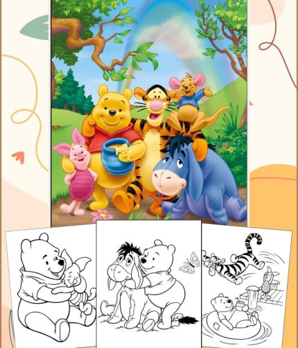 40 Winnie the Pooh Coloring Pages for Kids - Printable PDF